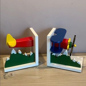💙Adorable Plane Book Ends